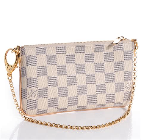 louis vuitton pochette milla damier azur mm|LOUIS VUITTON Damier Azur Pochette Milla MM .